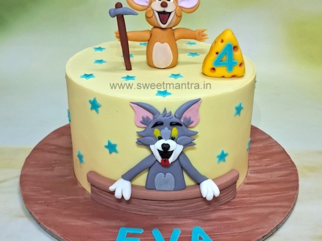 Tom and Jerry theme cake for daughter