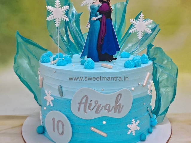 Frozen theme semifondant cake